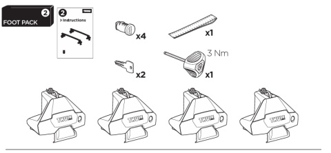 Thule Clamp Evo 710500 Thule Clamp Evo 710500