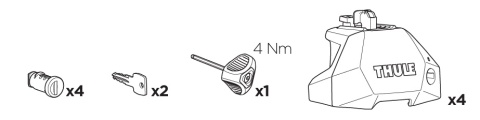 Thule Evo Fixpoint 710700 Thule Evo Fixpoint 710700