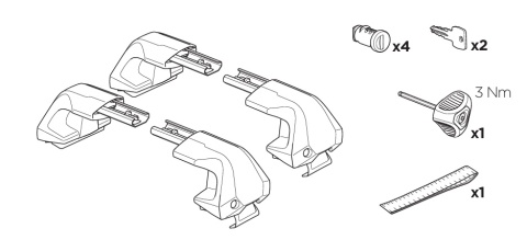 Thule Edge Clamp 720500 Thule Edge Clamp 720500