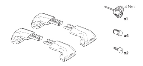 Thule Edge Flush Rail 720600 Thule Edge Flush Rail 720600